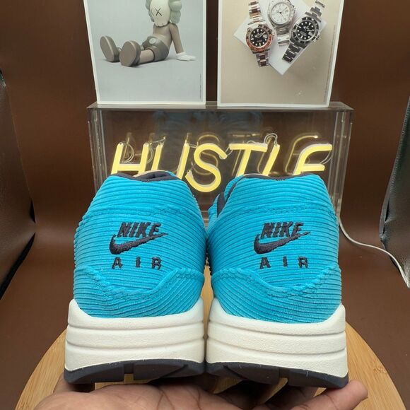 Nike Air Max 1 PRM Corduroy Baltic Blue/Sail White Men’s size 8 - Picture 8 of 11